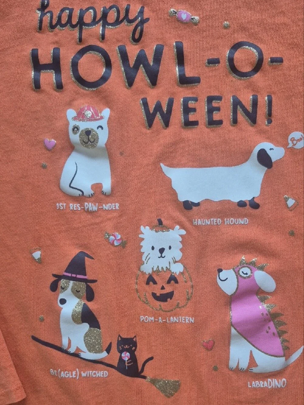 Carter's Orange 'Happy Howl-O-Ween' Long-Sleeve Tee
